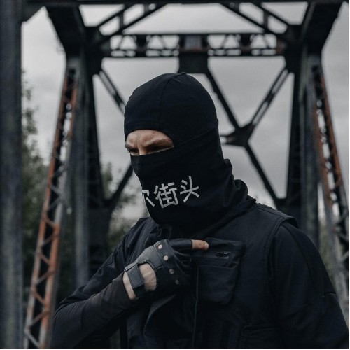 Балаклава чёрная иероглифы